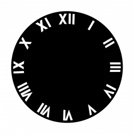 [rental-apollo-2505] Apollo Design 2505-BR Clock Roman Numeral Size B