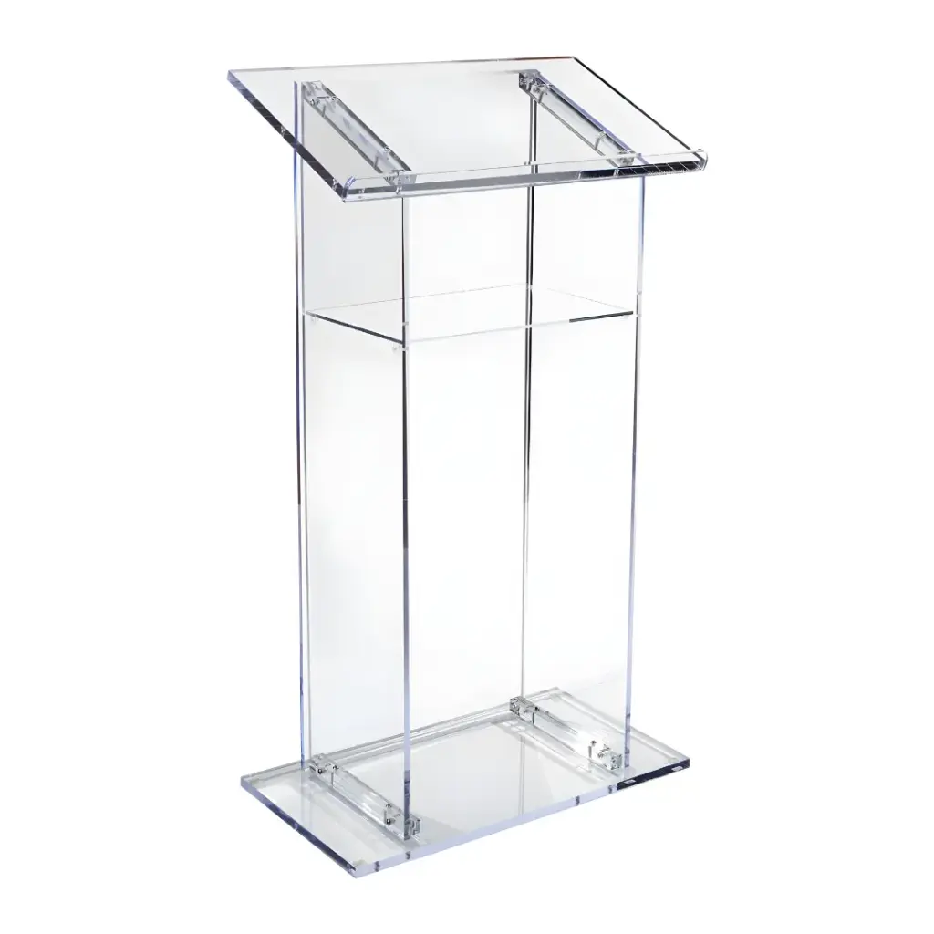 Clear Acrylic Lectern  With LED Lights