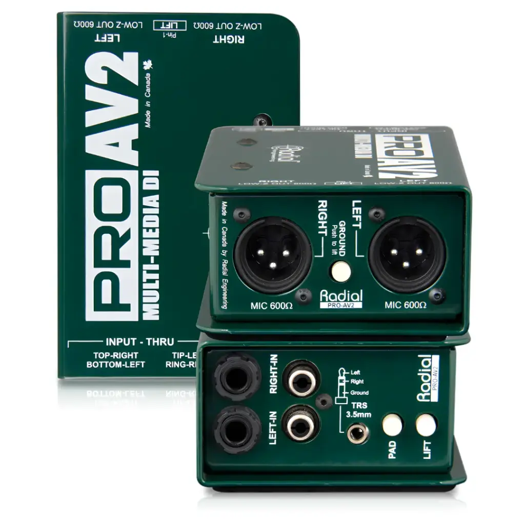 [rental-radial-pro-av2] Radial Pro AV2 Multi-Media Direct Box