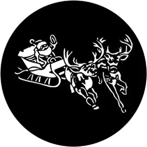 Rosco #77720 Santa & Sleigh Size B