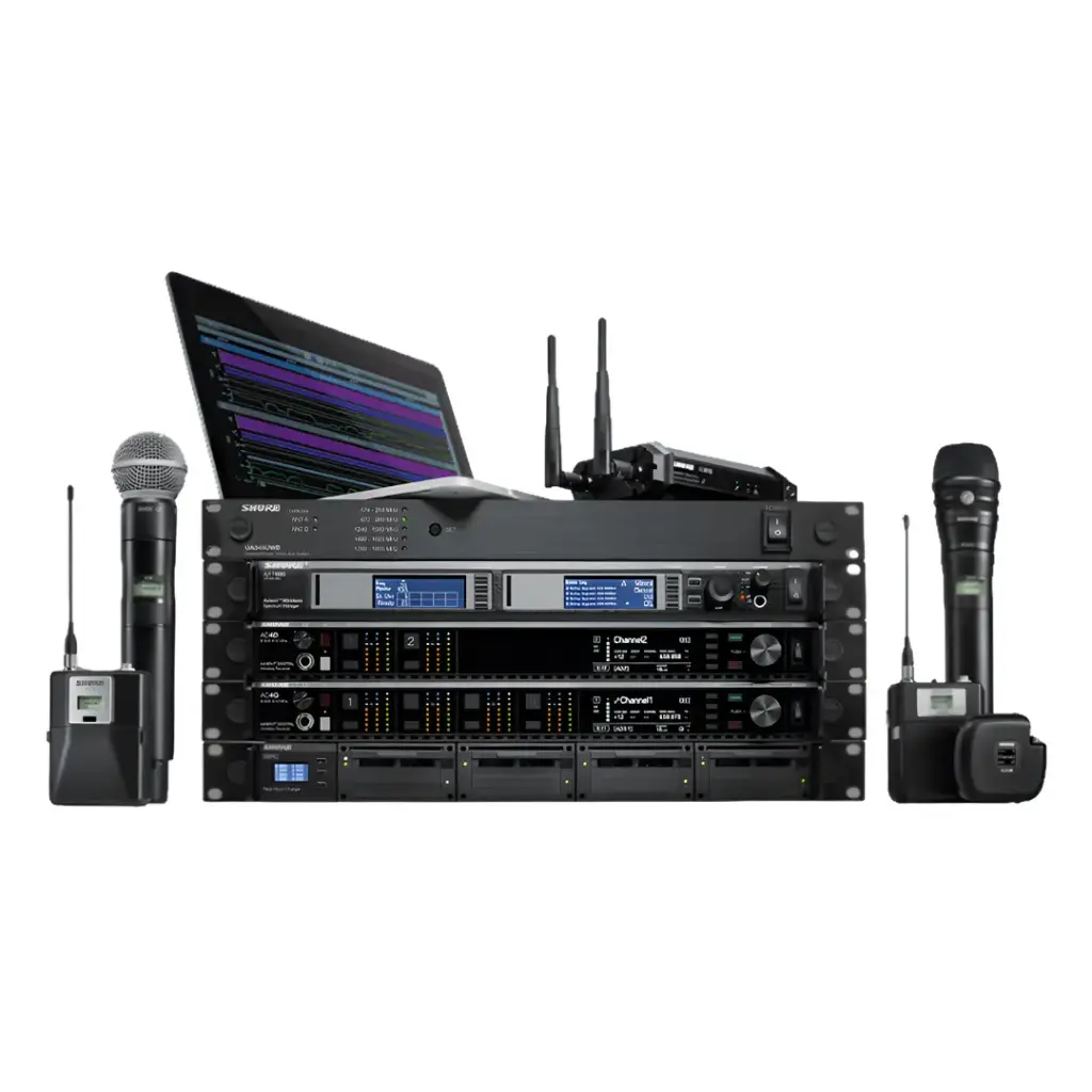 [rental-shure-axient-wireless] Shure Axient Digital Wireless Microphone System (8 Channel Rack)
